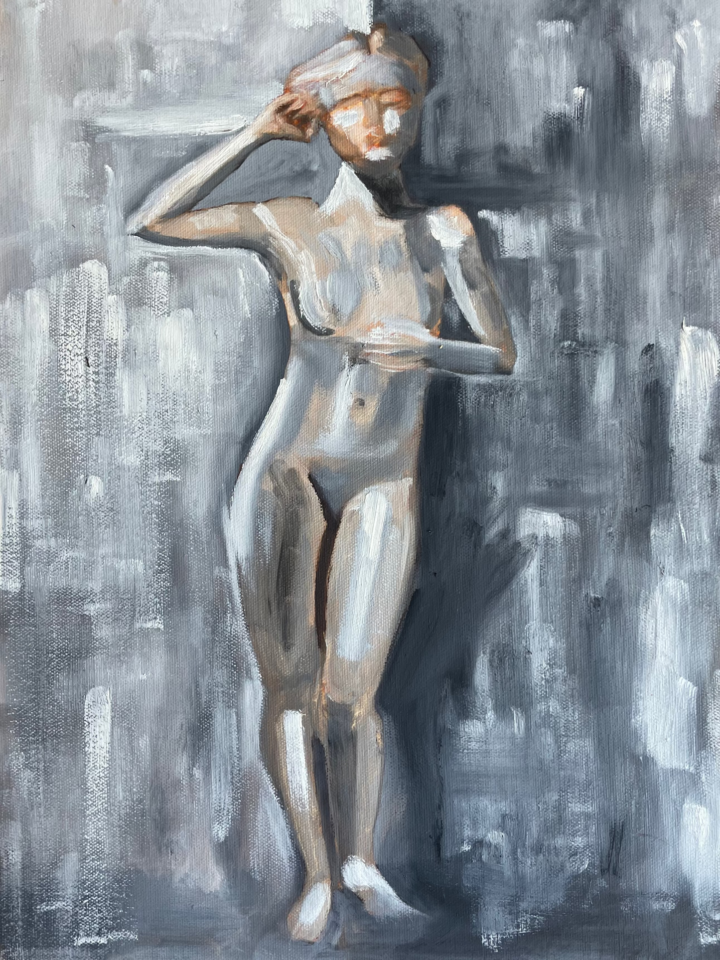 Woman Study Painting Print