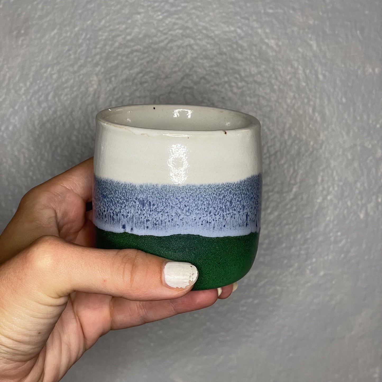 Handmade TriColor Cup
