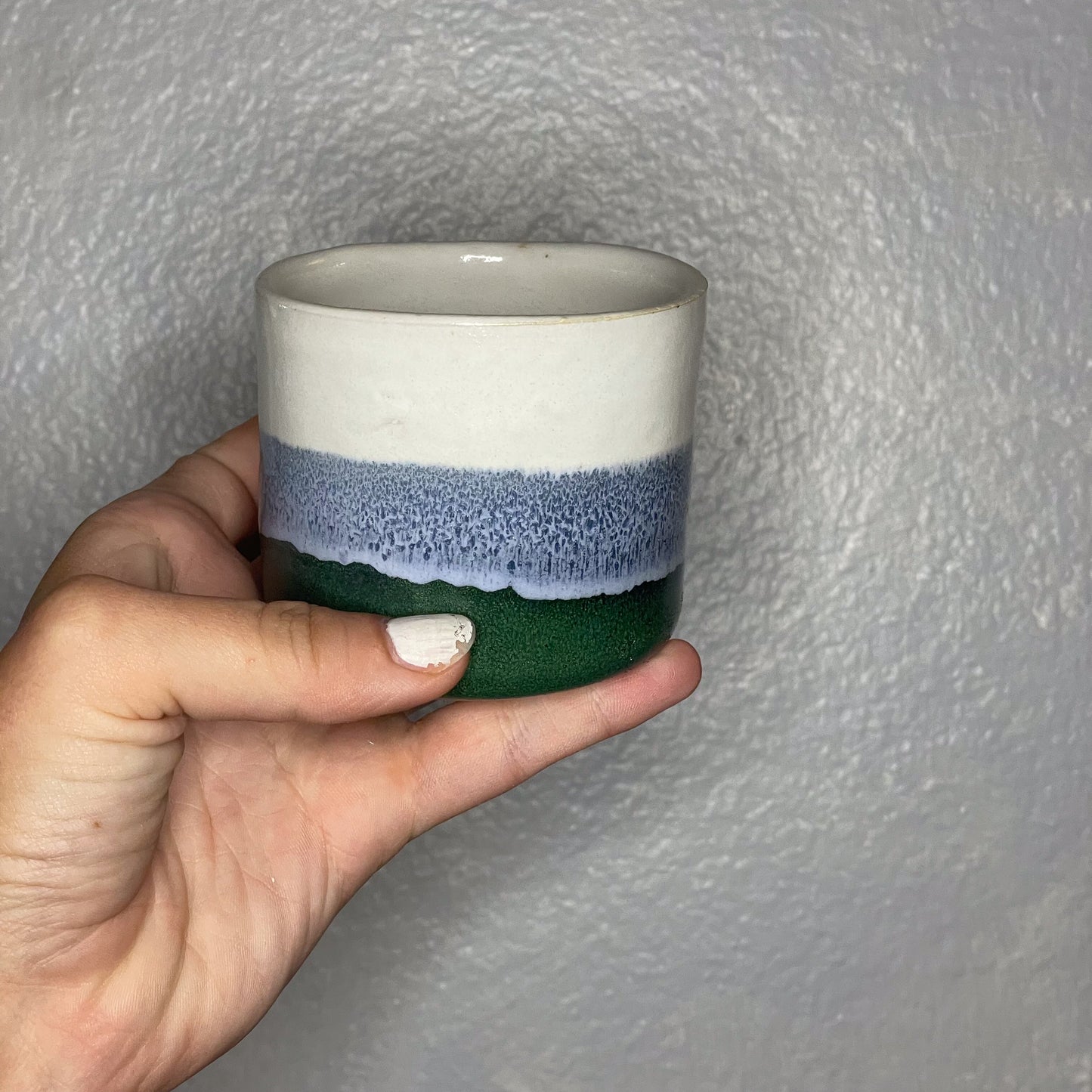 Handmade TriColor Cup