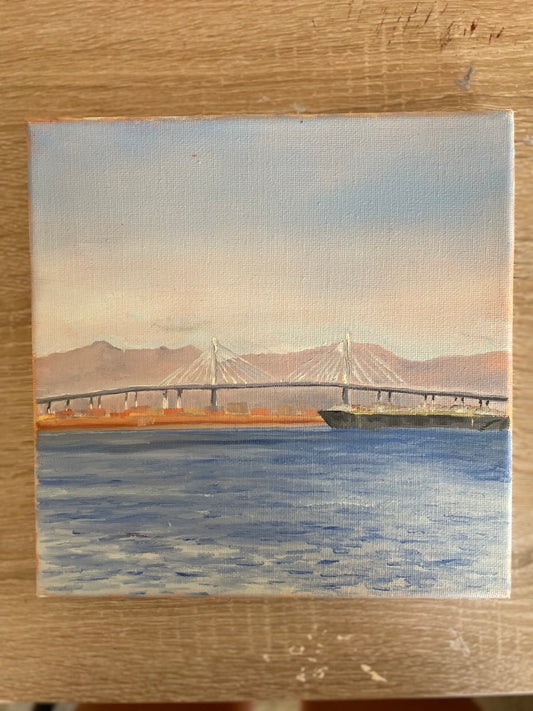 Long Beach Oil Painting Original