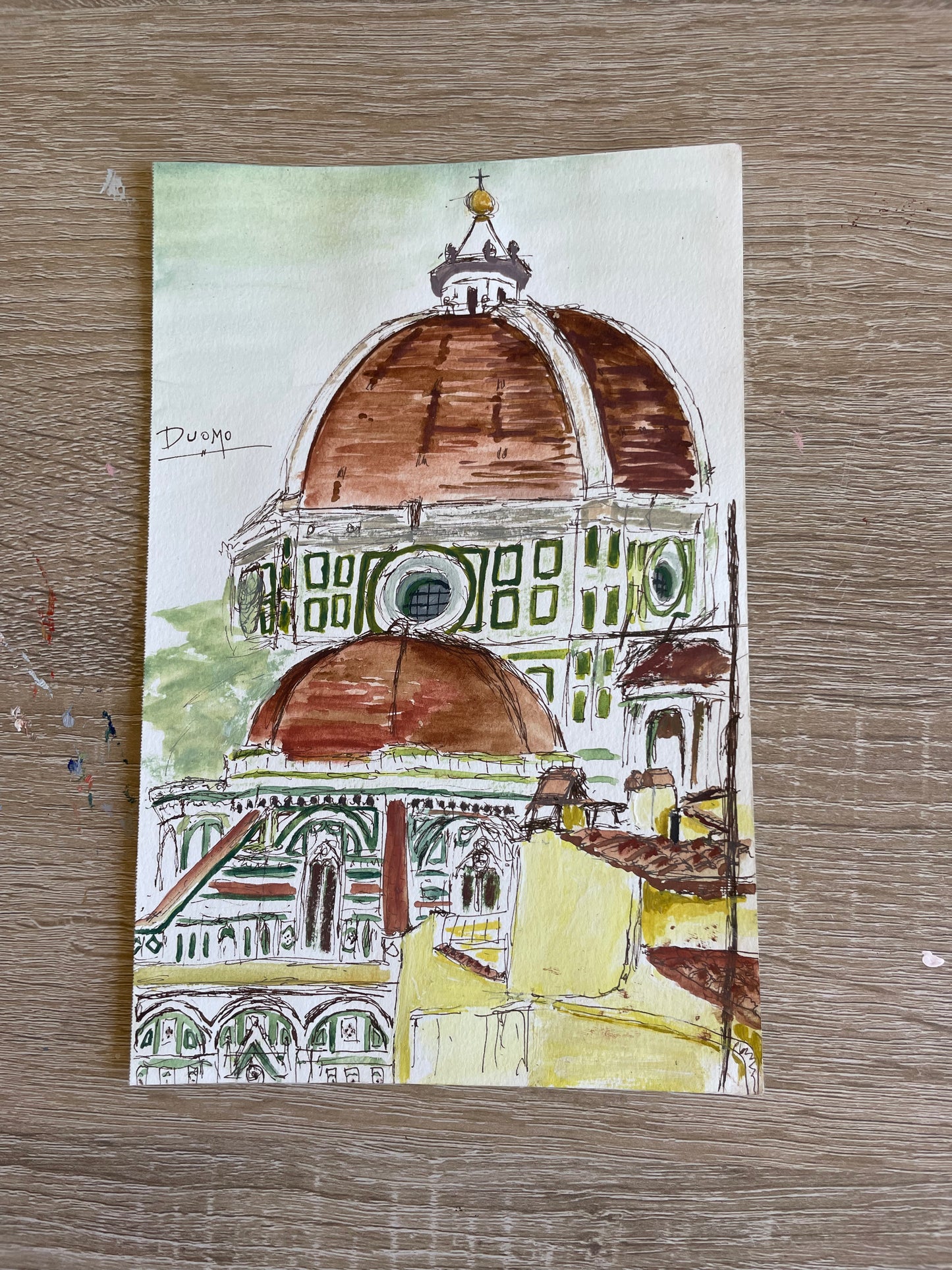 The Duomo Study Watercolor Original